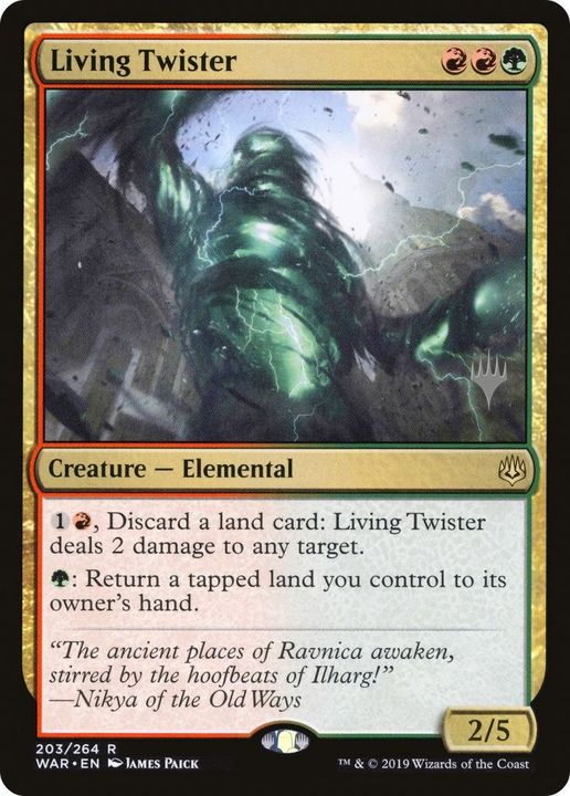 Living Twister in the group Magic the Gathering / Types / Colors / Multicolors / G, R at Proxyprinters.com (9231)