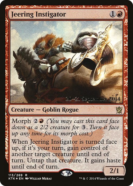 Jeering Instigator in the group Magic the Gathering / Sets / Khans of Tarkir Promos at Proxyprinters.com (92311)