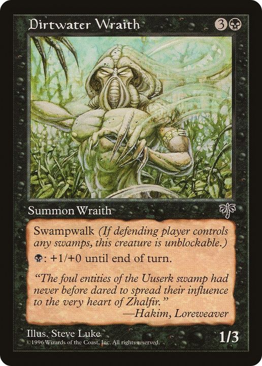 Dirtwater Wraith in the group Magic the Gathering / Types / Colors / Black at Proxyprinters.com (92324)