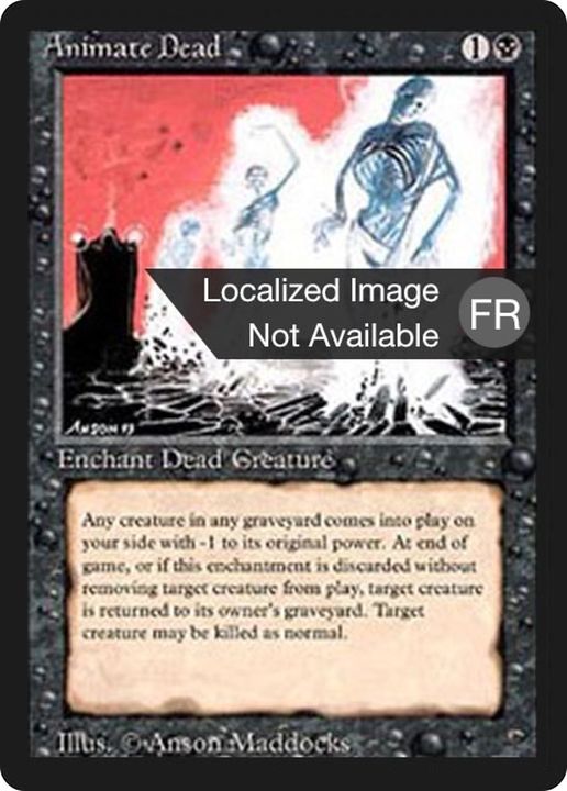 Animate Dead in the group Magic the Gathering / Sets / Foreign Black Border at Proxyprinters.com (92337)