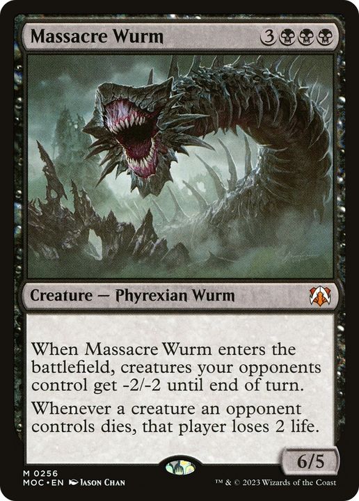 Massacre Wurm in the group Magic the Gathering / Types / Colors / Black at Proxyprinters.com (92363)