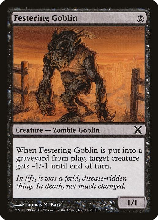 Festering Goblin in the group Magic the Gathering / Types / Colors / Black at Proxyprinters.com (92367)