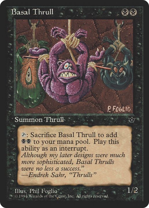 Basal Thrull in the group Magic the Gathering / Types / Colors / Black at Proxyprinters.com (92394)