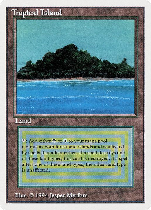 Tropical Island in the group Magic the Gathering / Types / Land / Forest at Proxyprinters.com (92438)