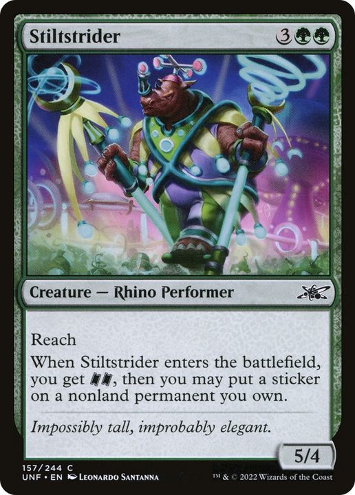 Stiltstrider in the group Magic the Gathering / Types / Colors / Green at Proxyprinters.com (92451)