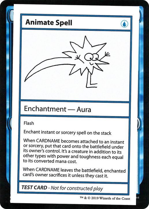 Animate Spell in the group Magic the Gathering / Types / Colors / Blue at Proxyprinters.com (92476)