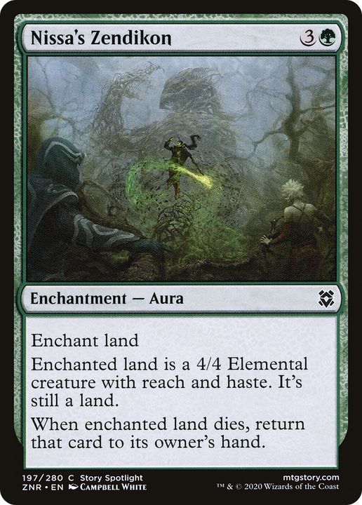 Nissa's Zendikon in the group Magic the Gathering / Types / Colors / Green at Proxyprinters.com (92499)