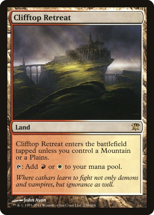 Clifftop Retreat in the group Magic the Gathering / Sets / Innistrad at Proxyprinters.com (92573)