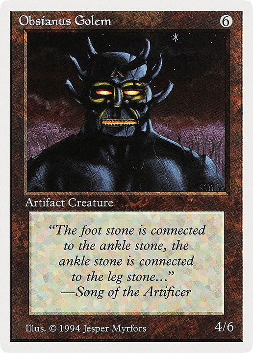 Obsianus Golem in the group Magic the Gathering / Sets / Summer Magic / Edgar at Proxyprinters.com (92585)