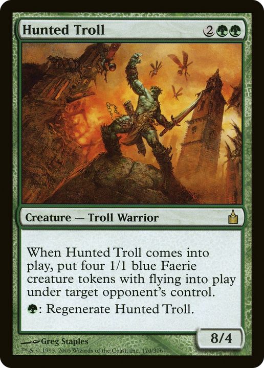 Hunted Troll in the group Magic the Gathering / Types / Creatures / Warrior at Proxyprinters.com (92634)