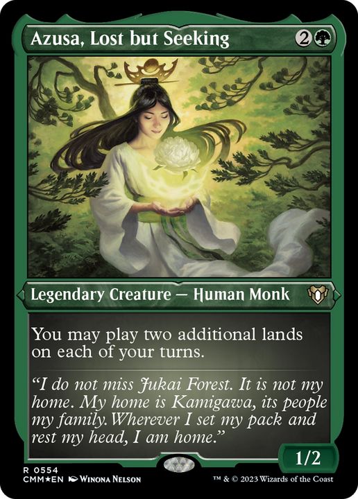 Azusa, Lost but Seeking in the group Magic the Gathering / Types / Colors / Green at Proxyprinters.com (92657)