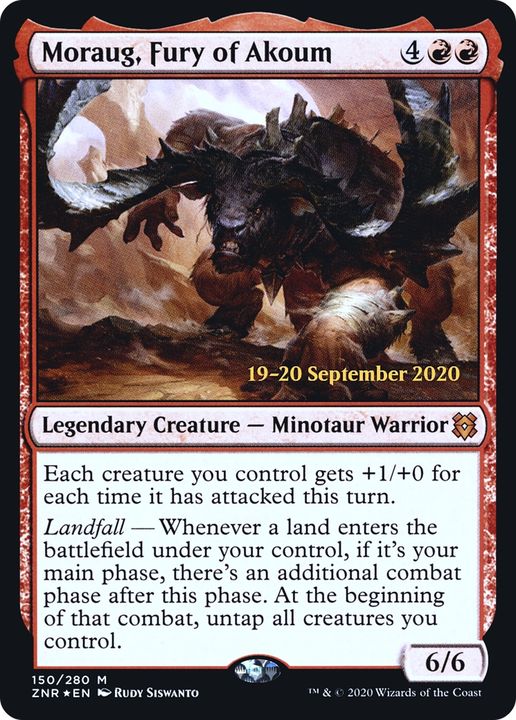 Moraug, Fury of Akoum in the group Magic the Gathering / Types / Creatures / Warrior at Proxyprinters.com (92658)