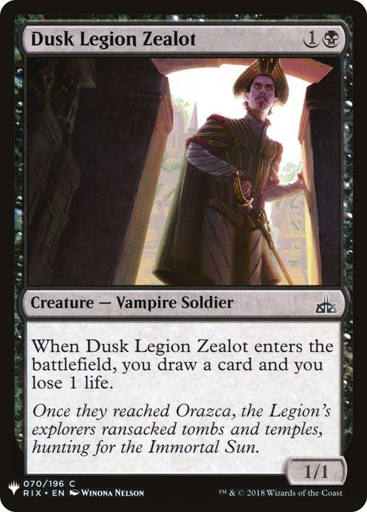 Dusk Legion Zealot in the group Magic the Gathering / Types / Colors / Black at Proxyprinters.com (9266)