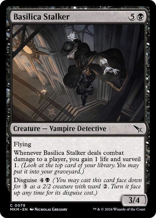 Basilica Stalker in the group Magic the Gathering / Types / Colors / Black at Proxyprinters.com (92660)