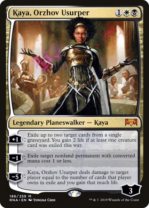 Kaya, Orzhov Usurper in the group Magic the Gathering / Types / Colors / Multicolors / B, W at Proxyprinters.com (92665)