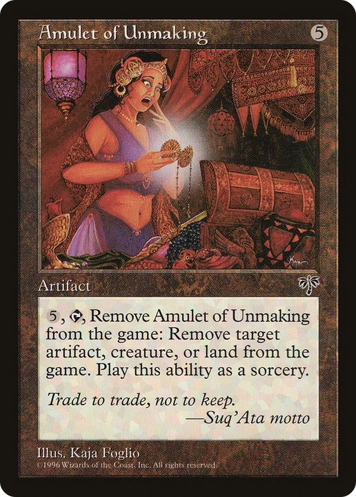 Amulet of Unmaking in the group Magic the Gathering / Sets / Mirrodin Besieged Tokens at Proxyprinters.com (92677)