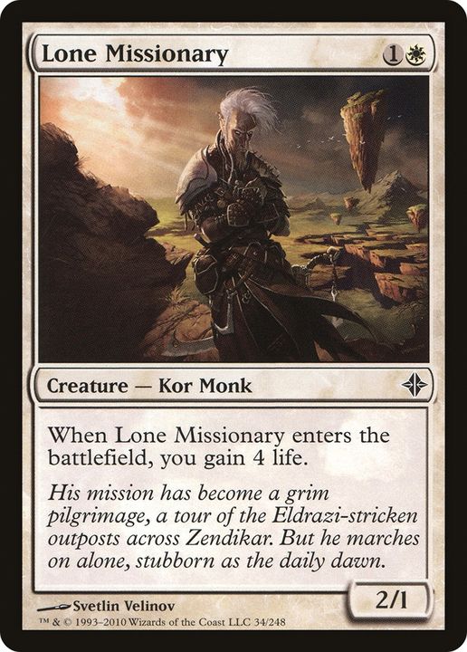 Lone Missionary in the group Magic the Gathering / Types / Colors / White at Proxyprinters.com (92684)