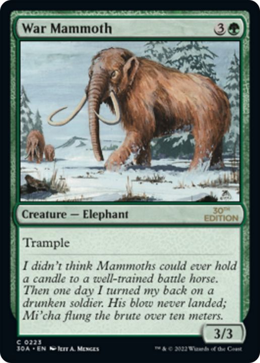 War Mammoth in the group Magic the Gathering / Types / Colors / Green at Proxyprinters.com (92725)