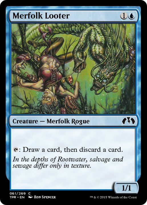 Merfolk Looter in the group Magic the Gathering / Types / Colors / Blue at Proxyprinters.com (92757)