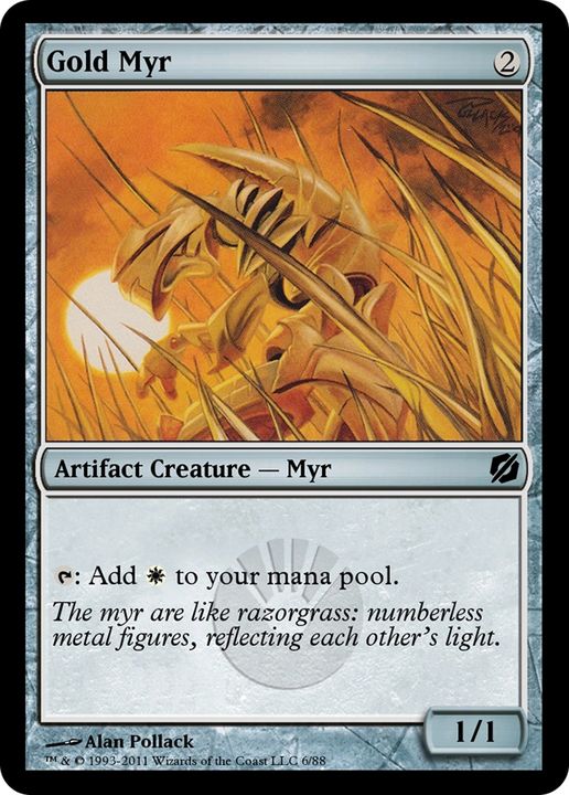 Gold Myr in the group Magic the Gathering / Sets / Duel Decks: Mirrodin Pure vs. New Phyrexia at Proxyprinters.com (92773)