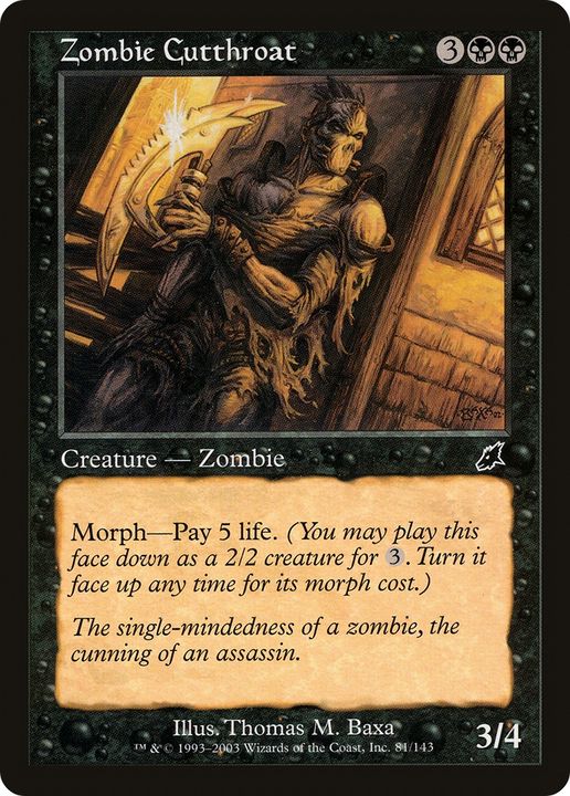 Zombie Cutthroat in the group Magic the Gathering / Sets / Scourge at Proxyprinters.com (92865)