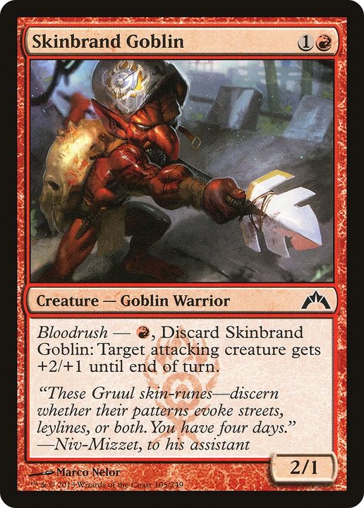 Skinbrand Goblin in the group Magic the Gathering / Types / Creatures / Warrior at Proxyprinters.com (92876)