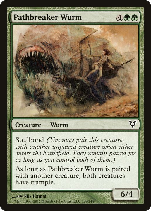 Pathbreaker Wurm in the group Magic the Gathering / Types / Colors / Green at Proxyprinters.com (92899)