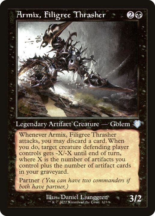 Armix, Filigree Thrasher in the group Magic the Gathering / Types / Artifacts / Legendary Artifact at Proxyprinters.com (92902)