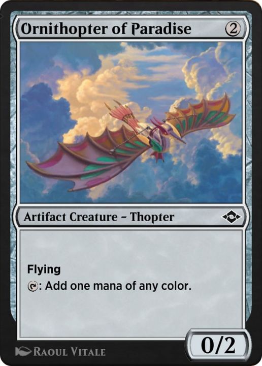 Ornithopter of Paradise in the group Magic the Gathering / Types / Colors / Colorless at Proxyprinters.com (9291)