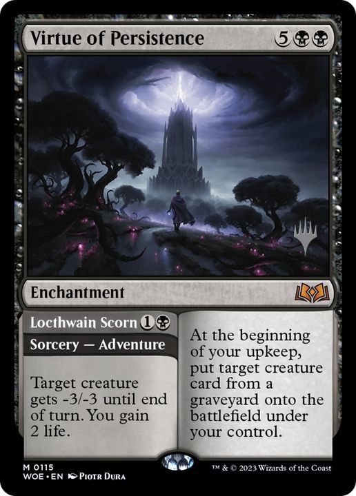 Virtue of Persistence // Locthwain Scorn in the group Magic the Gathering / Types / Colors / Black at Proxyprinters.com (92915)