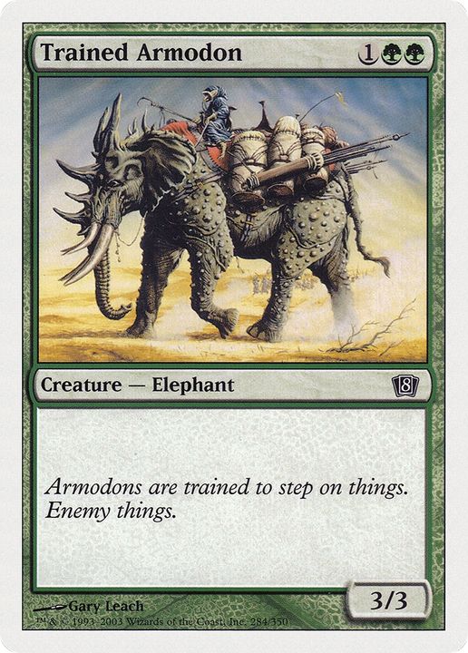 Trained Armodon in the group Magic the Gathering / Types / Colors / Green at Proxyprinters.com (92938)