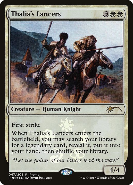 Thalia's Lancers in the group Magic the Gathering / Types / Colors / White at Proxyprinters.com (92944)