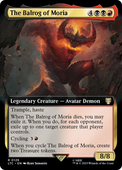 The Balrog of Moria in the group Magic the Gathering / Types / Colors / Multicolors / B, R at Proxyprinters.com (92962)