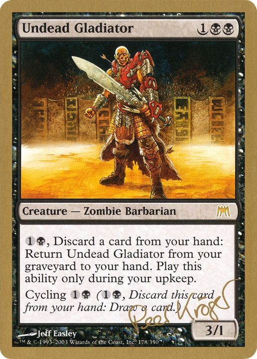 Undead Gladiator in the group Magic the Gathering / Types / Creatures / Zombie at Proxyprinters.com (9299)