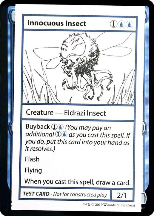 Innocuous Insect in the group Magic the Gathering / Types / Colors / Blue at Proxyprinters.com (9303)