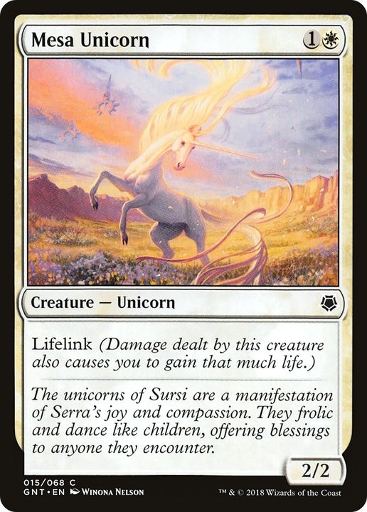 Mesa Unicorn in the group Magic the Gathering / Types / Colors / White at Proxyprinters.com (93052)