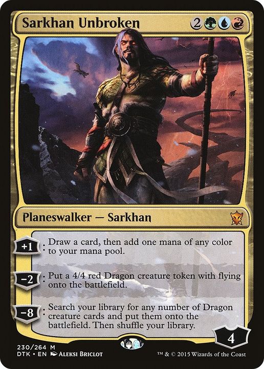 Sarkhan Unbroken in the group Magic the Gathering / Types / Colors / Multicolors / G, R, U at Proxyprinters.com (9307)