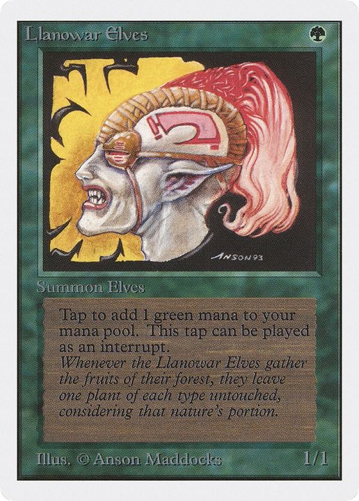 Llanowar Elves in the group Magic the Gathering / Types / Colors / Green at Proxyprinters.com (93071)