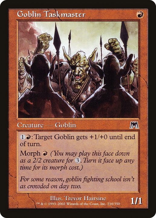 Goblin Taskmaster in the group Magic the Gathering / Types / Colors / Red at Proxyprinters.com (93123)