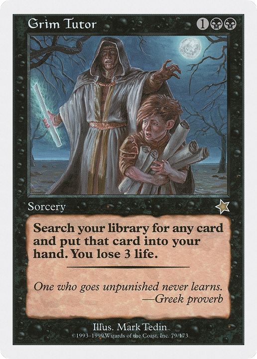 Grim Tutor in the group Magic the Gathering / Types / Colors / Black at Proxyprinters.com (93126)