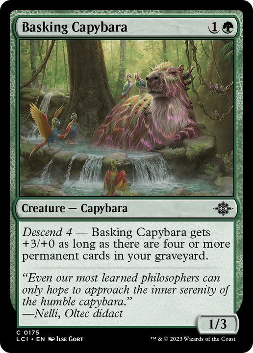 Basking Capybara in the group Magic the Gathering / Types / Colors / Green at Proxyprinters.com (93141)