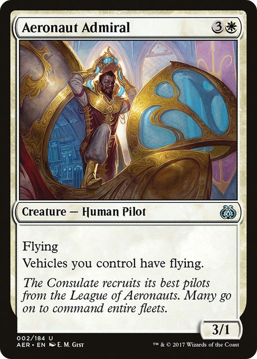 Aeronaut Admiral in the group Magic the Gathering / Types / Colors / White at Proxyprinters.com (93154)