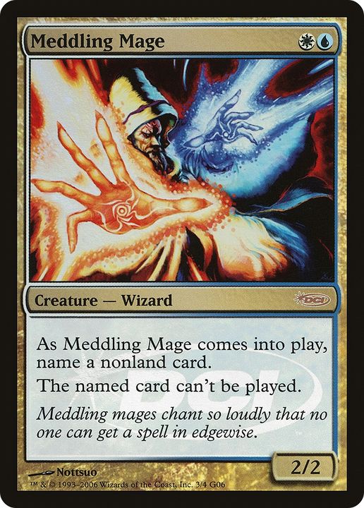 Meddling Mage in the group Magic the Gathering / Sets / Judge Gift Cards 2006 at Proxyprinters.com (93191)