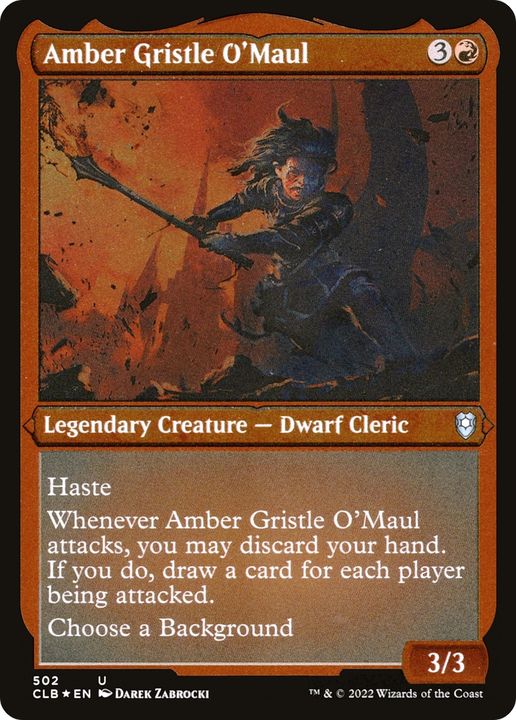 Amber Gristle O'Maul in the group Magic the Gathering / Types / Colors / Red at Proxyprinters.com (93196)