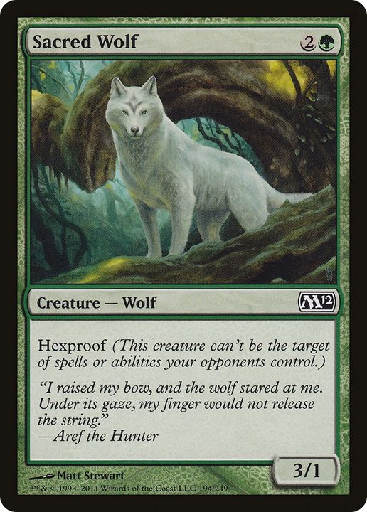 Sacred Wolf in the group Magic the Gathering / Types / Colors / Green at Proxyprinters.com (93216)