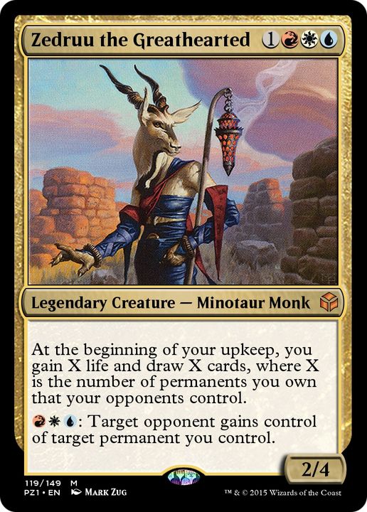 Zedruu the Greathearted in the group Magic the Gathering / Types / Colors / Multicolors / R, U, W at Proxyprinters.com (93238)