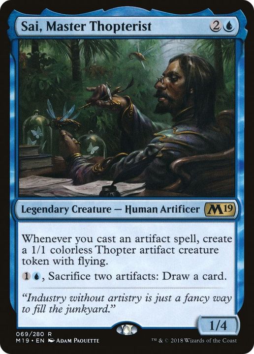 Sai, Master Thopterist in the group Magic the Gathering / Sets / Core Set 2019 at Proxyprinters.com (9326)