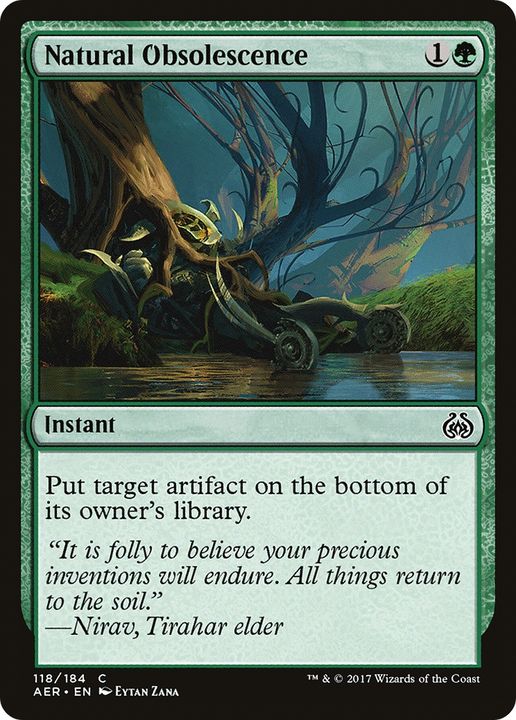 Natural Obsolescence in the group Magic the Gathering / Types / Colors / Green at Proxyprinters.com (93281)