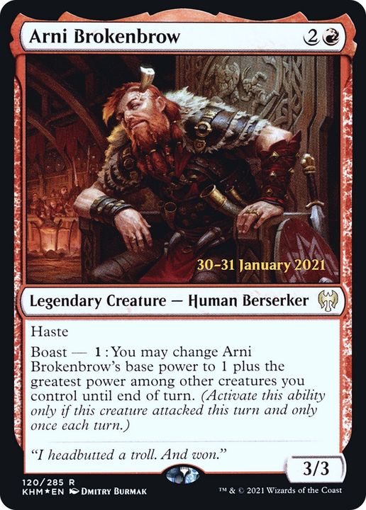 Arni Brokenbrow in the group Magic the Gathering / Types / Colors / Red at Proxyprinters.com (93297)