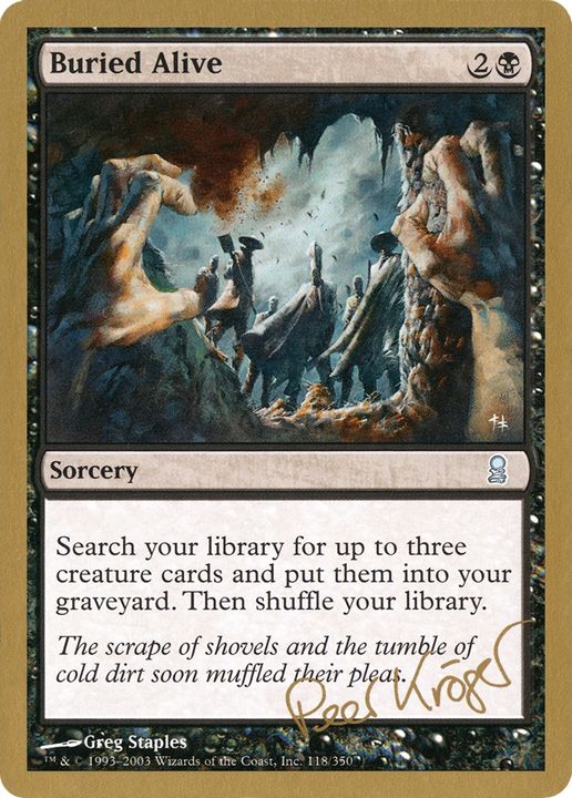 Buried Alive in the group Magic the Gathering / Types / Colors / Black at Proxyprinters.com (93302)